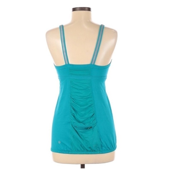 Lululemon Athletica Teal Light it Up Reflective Tank Top in Surge size 8 - Picture 3 of 11